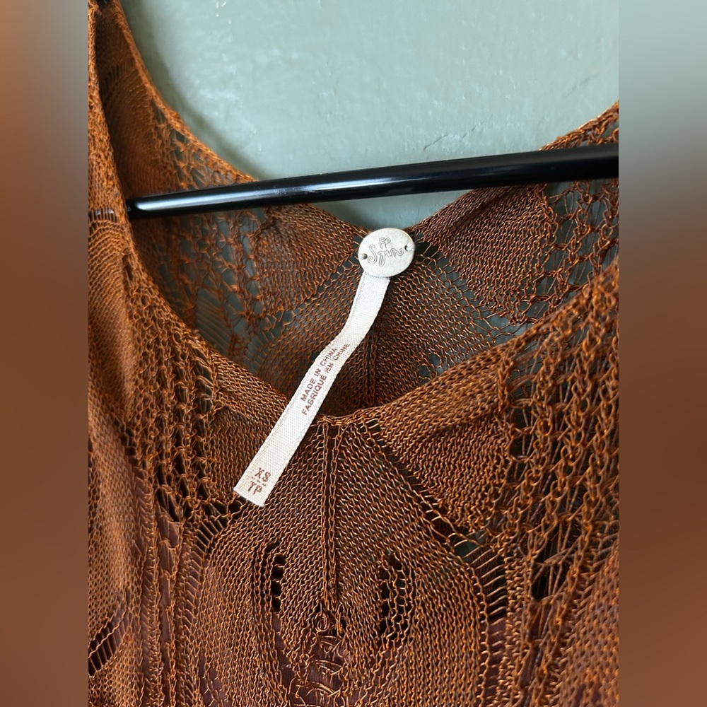 Free People Spun Copper Midi/Maxi Dress